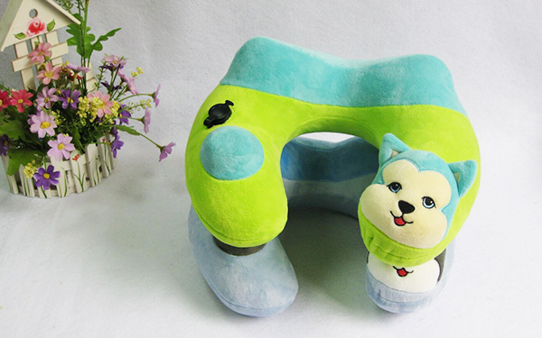 卡通動(dòng)物充氣U型枕