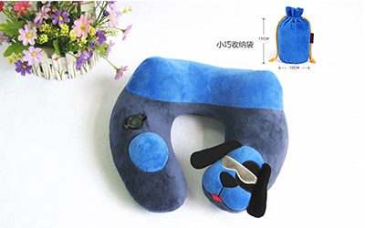 卡通動物充氣U型枕